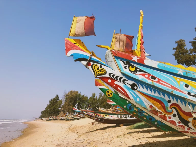 Colorful Boats in Senegal