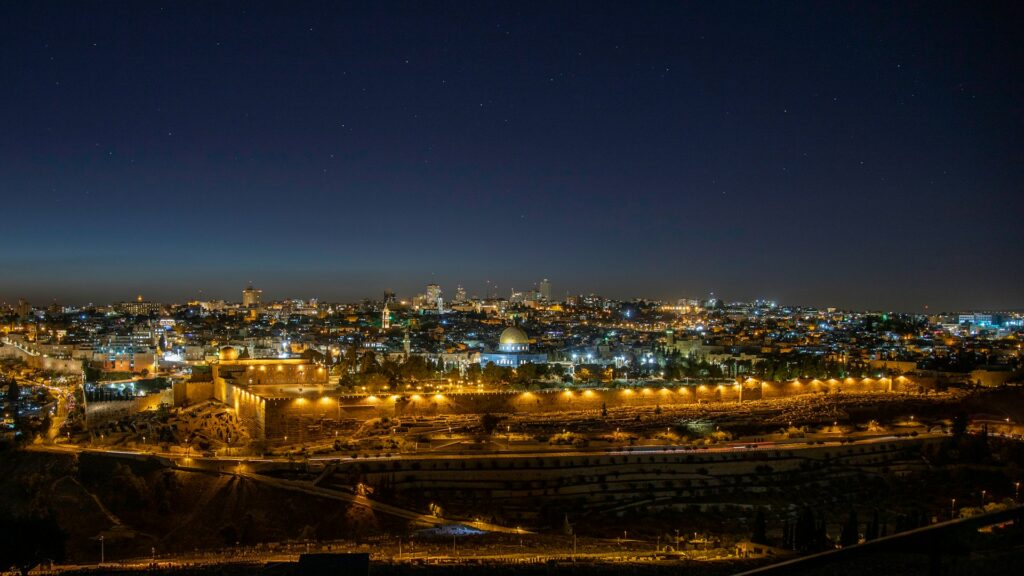 Jérusalem en pleine nuit