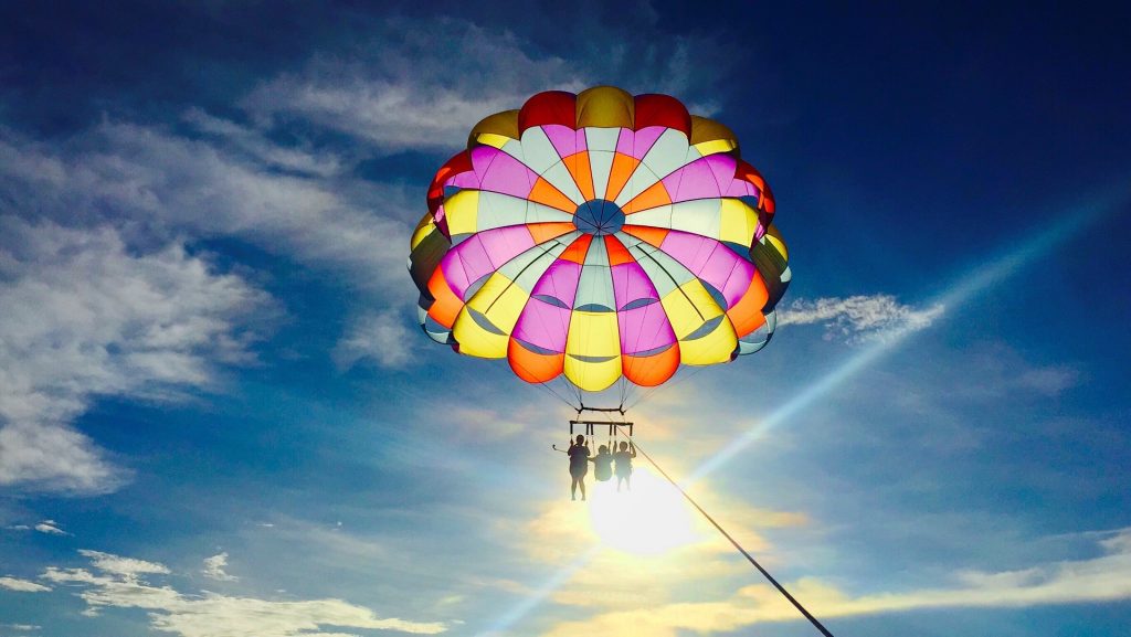 parachute ascensionnel à Boracay