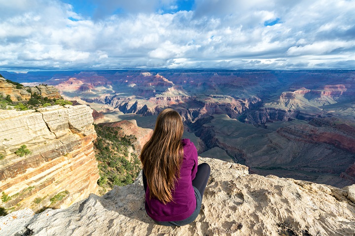 Woman Overlooking Grand Canyon